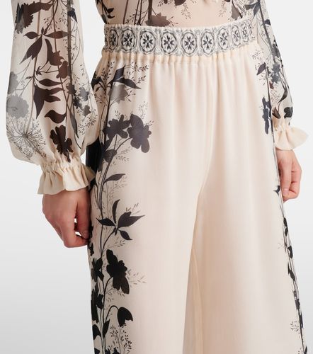 Printed silk palazzo pants - La DoubleJ - Modalova