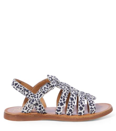 Sandalias Plagette de piel estampadas - Pom d'Api - Modalova
