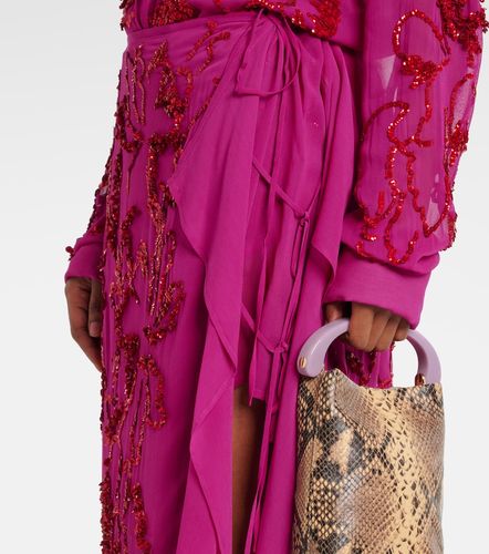 Gonna midi in chiffon con paillettes - Dries Van Noten - Modalova