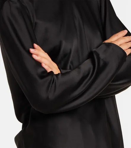 Leset Barb draped satin top - Leset - Modalova