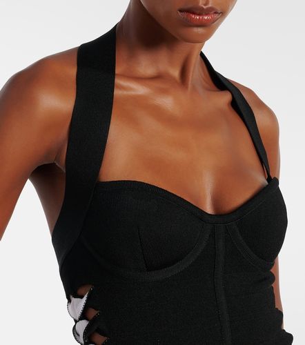Abito midi in jersey con cut-out - Balmain - Modalova
