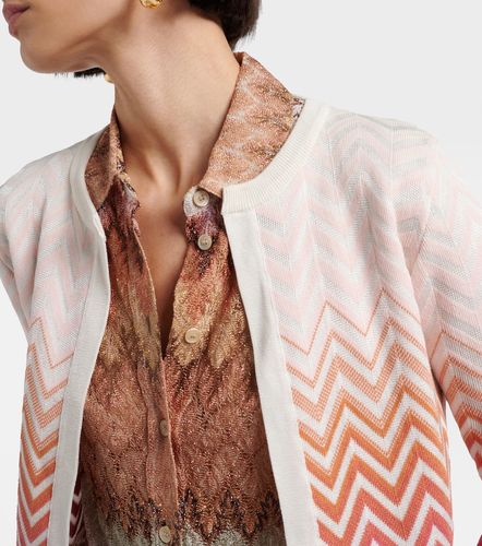 Cardigan in misto cotone a zig-zag - Missoni - Modalova