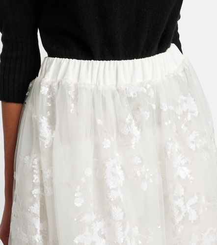 Sequined tulle midi skirt - Simone Rocha - Modalova