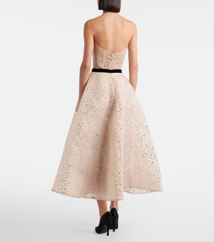 Abito midi con cristalli - Monique Lhuillier - Modalova