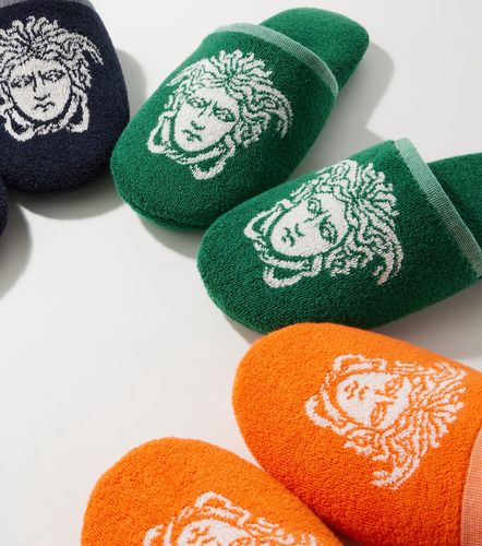 Slippers Medusa de rizo de algodón - Versace Home - Modalova