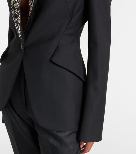 Blazer de botonadura simple adornado - McQueen - Modalova