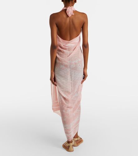 Balmain Printed silk beach cover-up - Balmain - Modalova