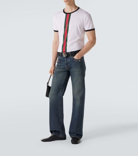 Gucci T-shirt Web in cotone a righe - Gucci - Modalova