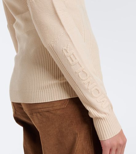 Pullover a collo alto in misto lana a coste - Moncler Grenoble - Modalova