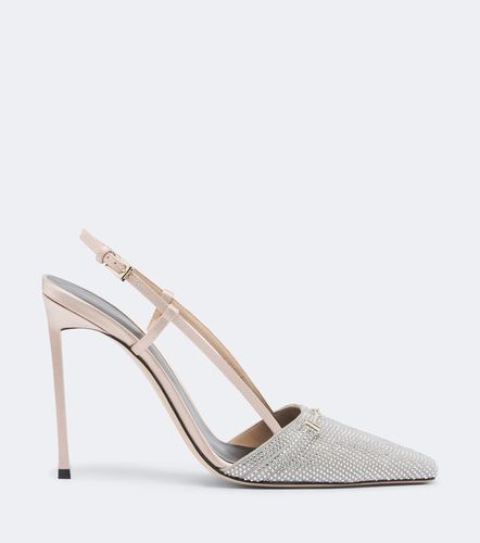 Verzierte Slingback-Pumps aus Satin - Tom Ford - Modalova