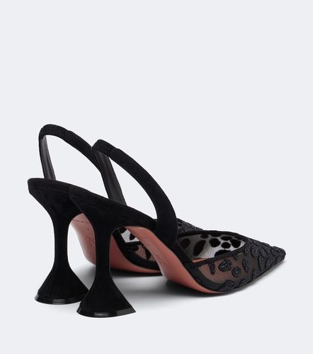 Pumps slingback Holli in mesh - Amina Muaddi - Modalova