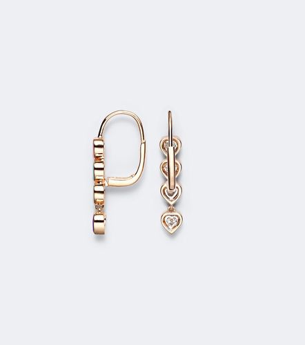 Pendientes Candy Crush de oro rosa de 18 ct con diamantes y esmalte - Kamyen - Modalova