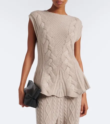 Signy cable-knit peplum cashmere top - Lisa Yang - Modalova