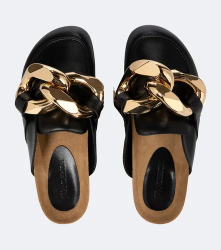 Mules de piel con cadena - JW Anderson - Modalova