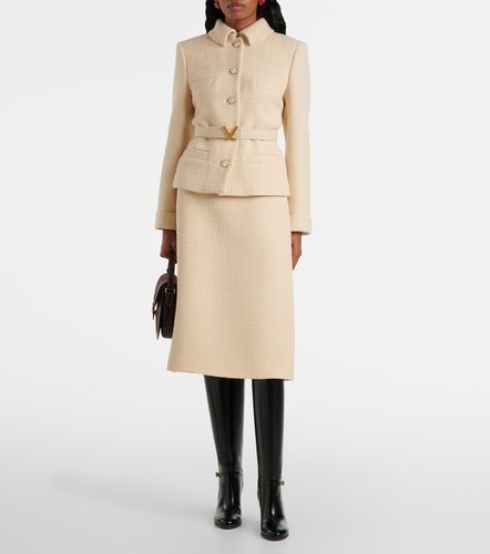 Mossi wool-blend tweed midi skirt - Valentino - Modalova