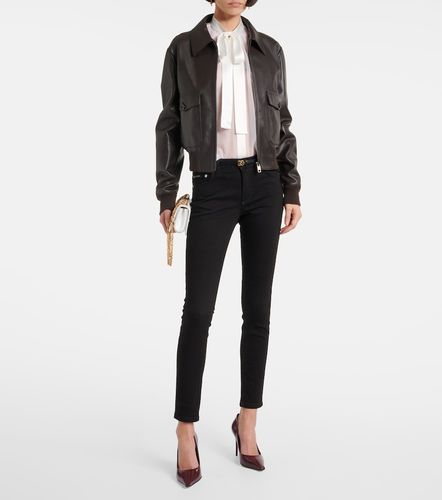 Camicia in chiffon di seta con fiocco - Dolce&Gabbana - Modalova
