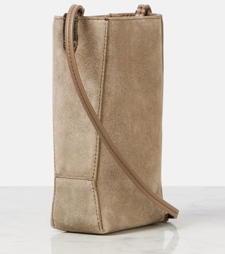Borsa a tracolla Mini in suede - Brunello Cucinelli - Modalova