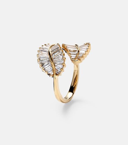 Palm Leaf 18kt ring with diamonds - Anita Ko - Modalova