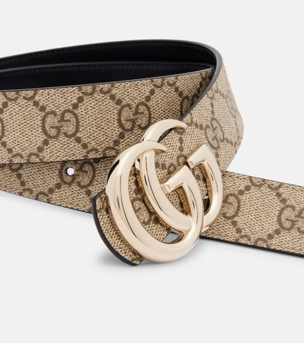 Cinturón reversible de piel con GG - Gucci - Modalova