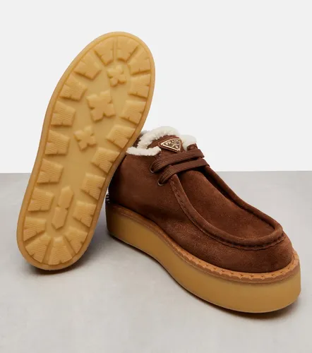 Prada Suede platform desert boots - Prada - Modalova