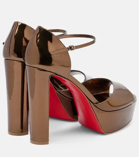 Sandaloo 130 leather platform sandals - Christian Louboutin - Modalova