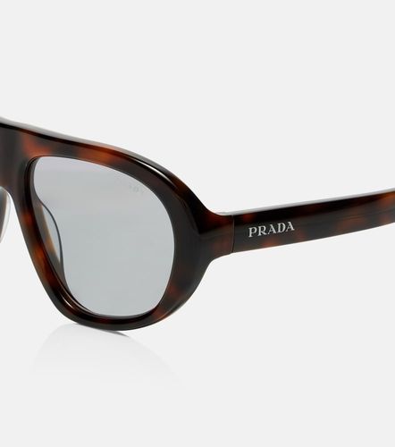 Occhiali da sole aviator con logo - Prada - Modalova