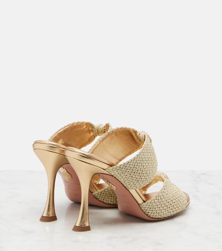 Mules Smile de efecto rafia - Aquazzura - Modalova