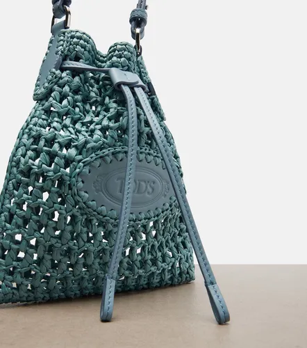 EBL Mini raffia-effect bucket bag - Tod's - Modalova