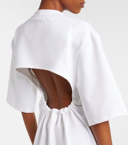 Open-back cotton-blend jersey minidress - Wardrobe.NYC - Modalova
