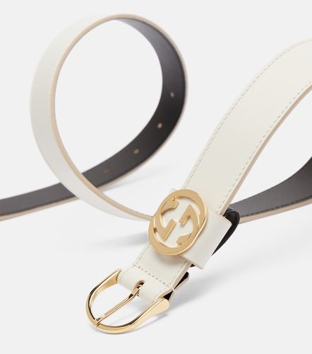 Cinturón de piel Interlocking G - Gucci - Modalova