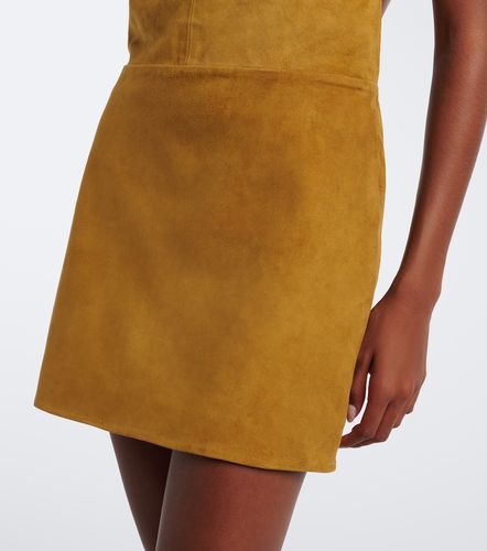 Zoriel draped open-back suede minidress - Retrofete - Modalova