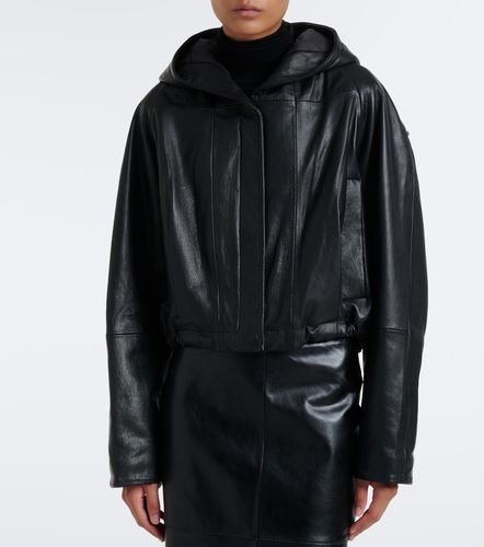 Sportmax Hooded leather jacket - Sportmax - Modalova