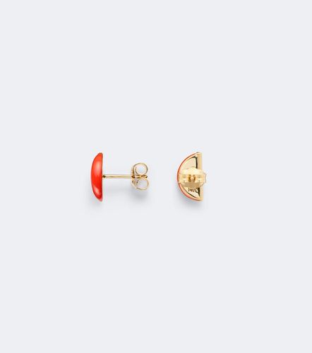 Orecchini Orange in oro 14kt con zaffiri - Sydney Evan - Modalova