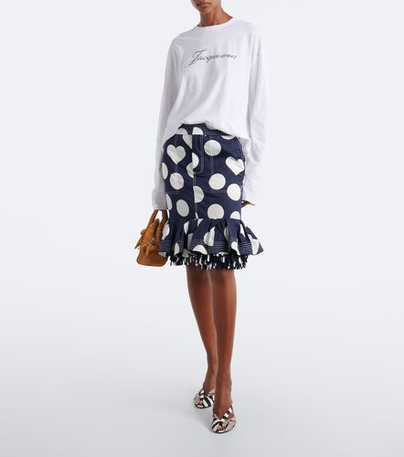 T-shirt in jersey di cotone e canapa con logo - Jacquemus - Modalova