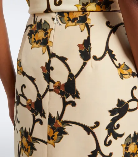 Printed wool-blend cady pencil skirt - La DoubleJ - Modalova