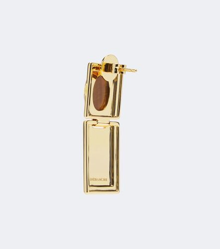 Déhanche Pendientes Signet Stone chapados en oro de 18 ct - Dehanche - Modalova