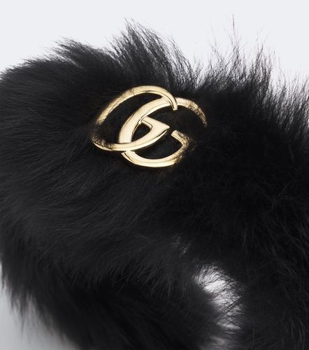 Gucci Diadema Double G de borrego - Gucci - Modalova