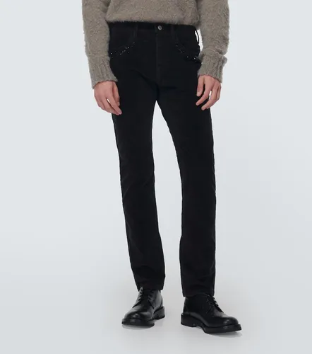 Studded cotton corduroy slim pants - Undercover - Modalova