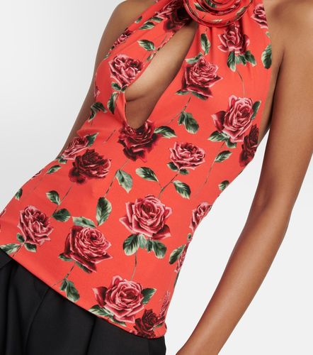 Top con cut-out e scollo all’americana - Magda Butrym - Modalova