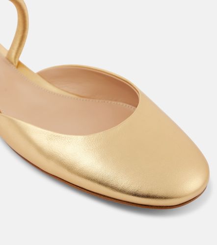 Metallic leather ballet flats - Gianvito Rossi - Modalova