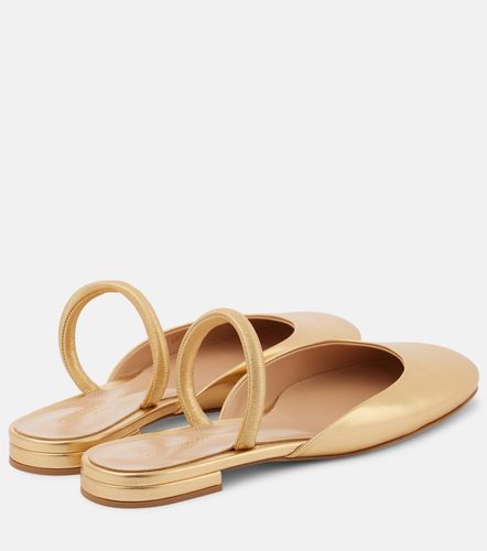 Metallic leather ballet flats - Gianvito Rossi - Modalova