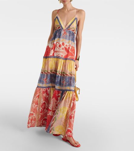 Vestido largo de algodón y seda estampado - Etro - Modalova