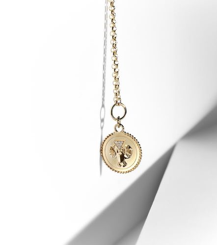 Collar Protection de oro de 18 ct con diamantes - FoundRae - Modalova