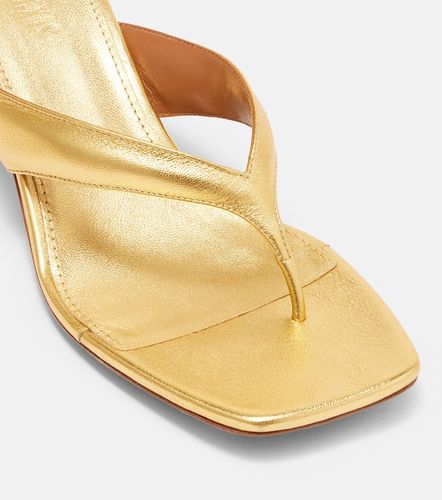 Portofino metallic leather thong sandals - Paris Texas - Modalova