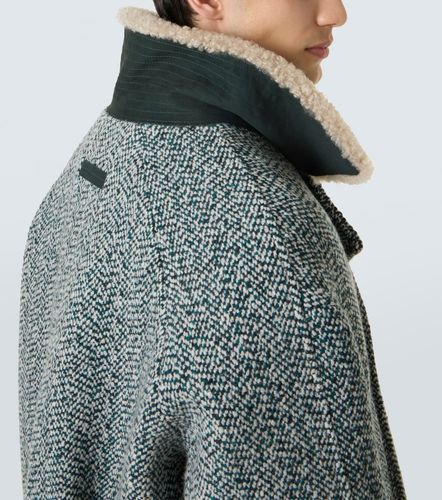 Herringbone wool and cashmere coat - Zegna - Modalova