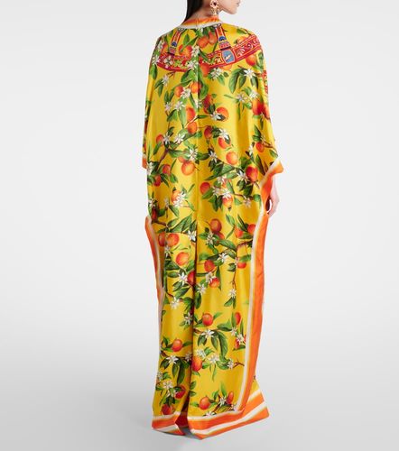 Vestido largo de seda estampado - Dolce&Gabbana - Modalova