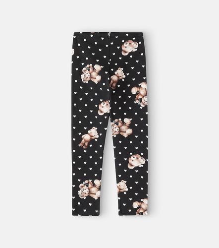 Leggings en mezcla de algodón estampados - Monnalisa - Modalova