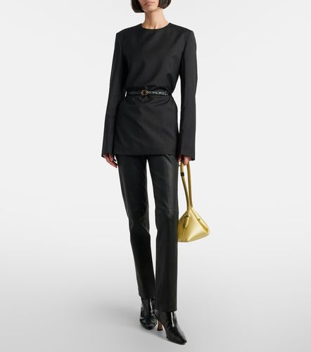 Coleman leather straight pants - Joseph - Modalova