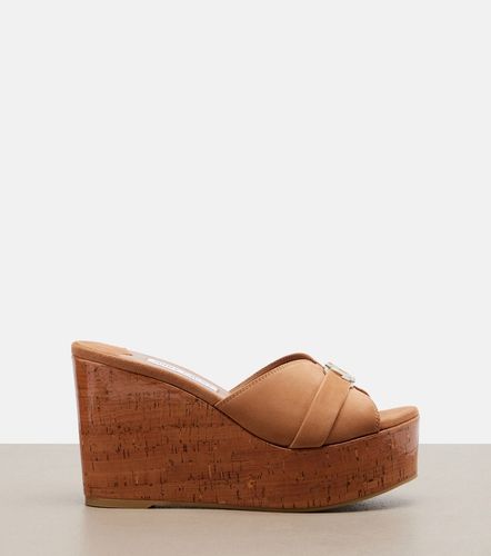 Jimmy Choo Leda suede wedge mules - Jimmy Choo - Modalova