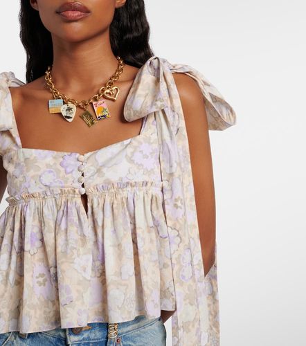 Chloé Top de algodón floral - Chloe - Modalova